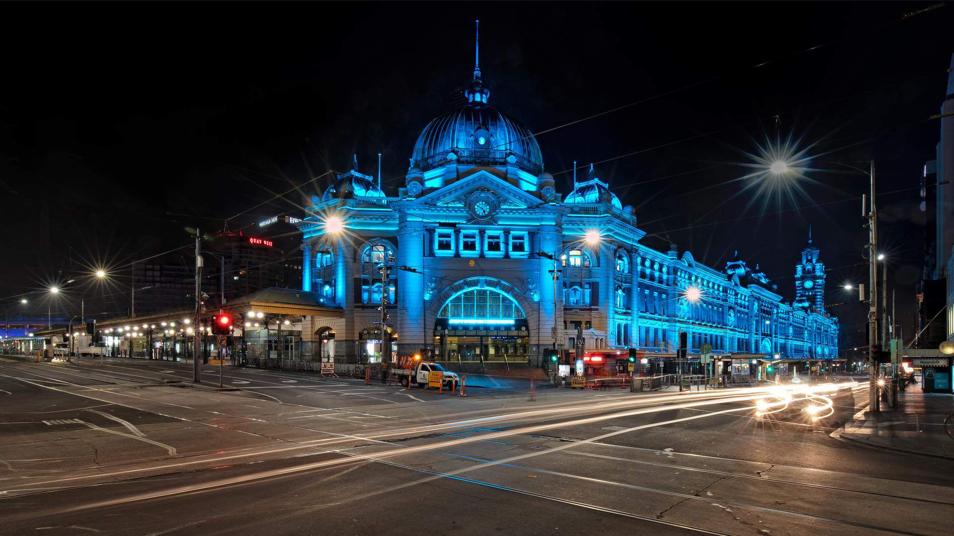 Flinders Street Station Has a Colourful New Light Display Concrete