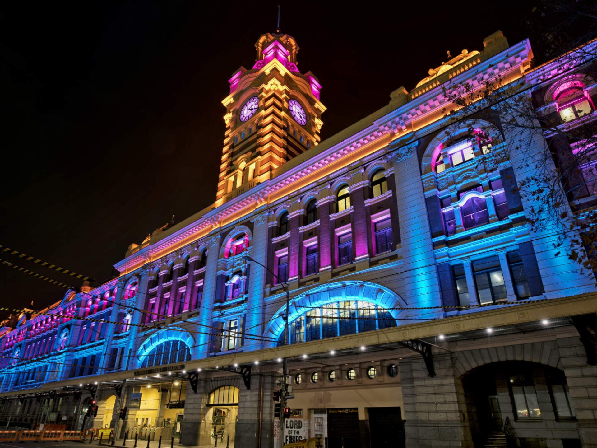 Flinders Street Station Has A Colourful New Light Display
