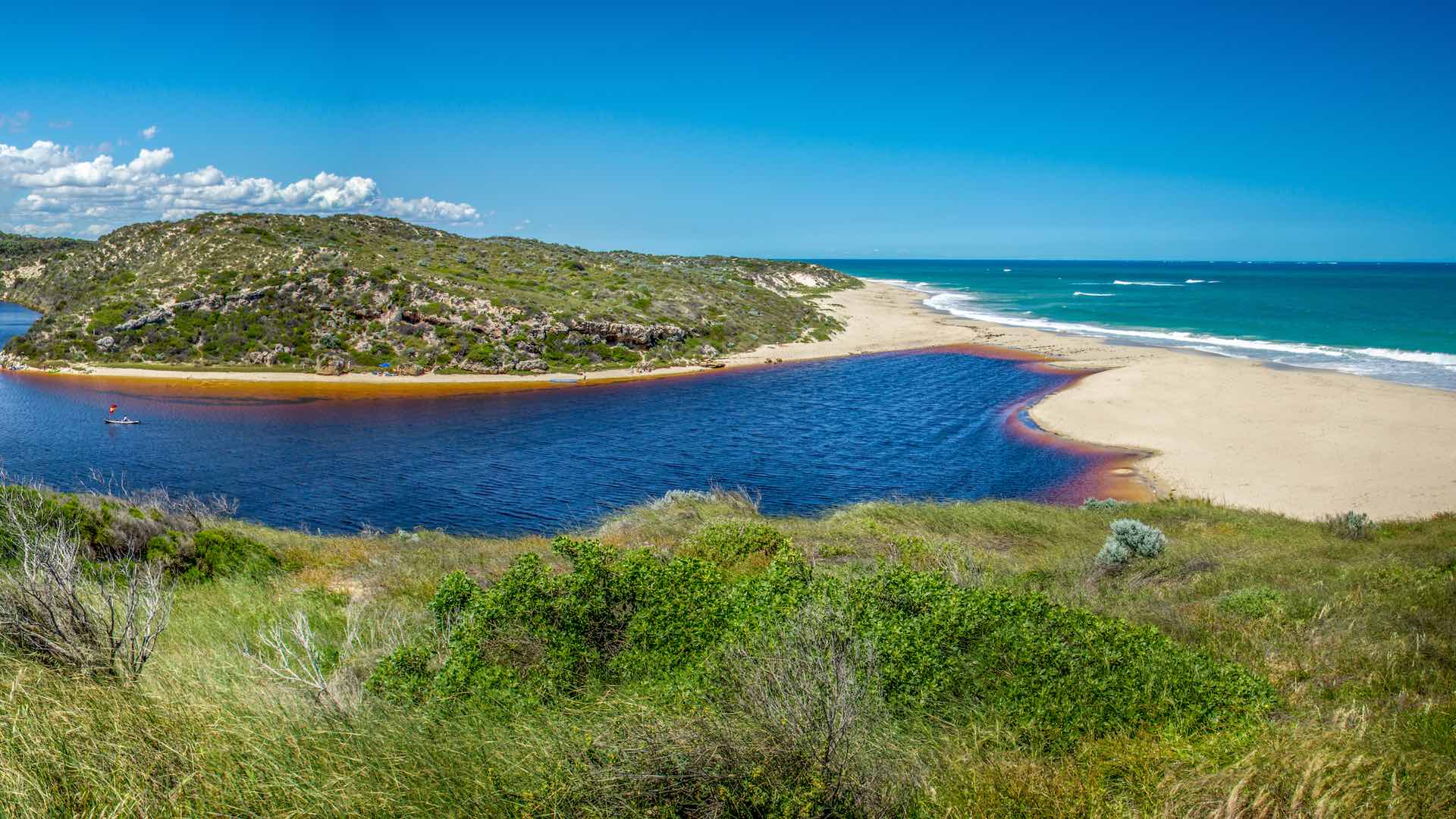 Moore River Estuary Guilderton near Perth